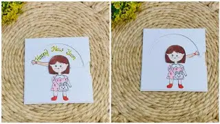 Easy Surprise Rotate New Year Gift Card Idea | How To Make | DIY Handmade Gift idea | Paper Cards