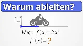 Was bedeutet die Ableitung? Beispiel: Gleichm&auml;&szlig;ig beschleunigte Bewegung eines Motorrads