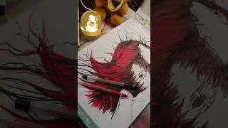 Scribbled after a long time....✍️👀🤫 #drawingedit #shorts #scribbling #art #artshorts