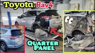 how to install a quarter panel toyota rav4  #toyota #rav4 #autobody #autotechnician