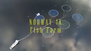 Fish Farm. Norwegian Fish Farm from Above: Stunning Aerial Drone Footage