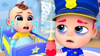 Police Help Baby Sleep | Twinkle Twinkle Little Star | Nursery Rhymes & Kids Songs | Tinytots