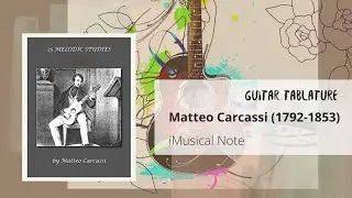 Guitar TAB - Matteo Carcassi : Opus 59 No 24 Galop in A | Tutorial Sheet Lesson #iMn