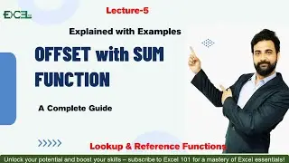 How to Use OFFSET + SUM Function | Explained with Examples | Excel 101 | Rizwan Razaq |