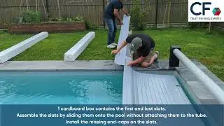 Tutorial - Installation Above-ground slatted cover  CF Pure Serie - EN