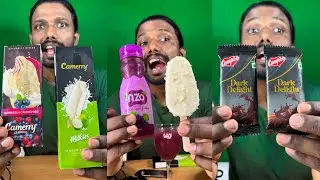 Cadbury diary milk silk grape ice cream lollipop mukbang asmr 
