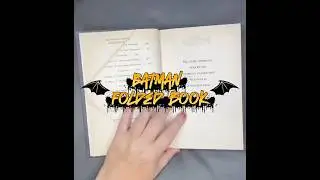 Batman folded book #superhero #batman #crafts #halloween #papercraft #artandcraft #foldedbook