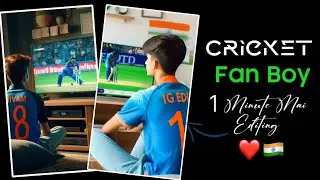 Viral Cricket Jersey Ai Photo Generator in Just One Minute| Boy Watching Cricket on TV Photo Editing