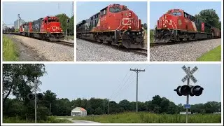 A Few Hours on the Canadian National in Southern Illinois - July 17, 2023