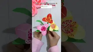 How to make tiger flower 🐾 DIY tiger paper flower tutorial ✨💛💐 #art #diy #diycrafts #diyflower