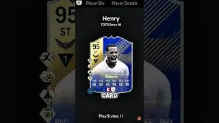 95 Thierry Henry Evo Review. Better than R9? #eafc #eafc25 #fifaultimateteam #fc25