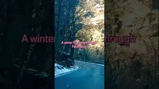 Winter drive-the road to Prali #snow #snowday #roadtrip #italy #piedmonte #winter #winterseason