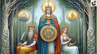Скандинавские боги клана Ванир: Ньёрд, Фрейр и Фрейя.