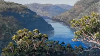 How to paint Australian river landscape with Jo Sonja