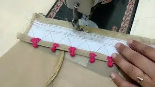 Potli Salwar Poncha Design making || Salwar Mohri Design in Easy Way