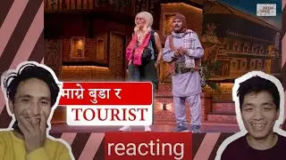 Magne buda ra tourist || Nepali comedy || Media Hub Official || Ggvvff reacts ( reupload )