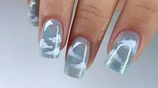 Корейский маникюр. Мастер класс. Кошачий глаз.