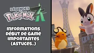 IMPORTANT EARLY GAME INFORMATION (TIPS...)! - OTHER LEGENDS OF POK&Eacute;MON Z-A