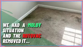 RotoVac Cleaned Up This moldy Carpet - #satisfying