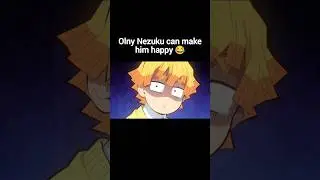upset Zenitsu becames very happy after receiving chocolate made by Nezuko #demonslayer #onepiece