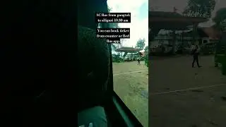 Gangtok to siliguri on ac bus. #travel #sololeveling