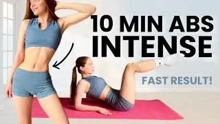 10 MIN ABS & FLAT STOMACH WORKOUT // snatched waist and belly burn // HOURGLASS body