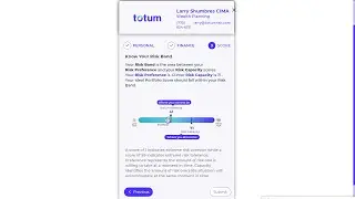 Risk Tolerance Questionnaire, analytics, model market place, integrations and reporting by Totum