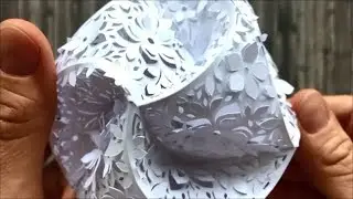 Hattifant - 3D Paper Cut| 3D Flower Triskele Paper Globe | Tutorial