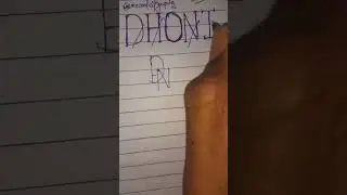 logo name Dhoni ✨️ comment your name....#logo #trending #msdhoni #ms#dhoni ...