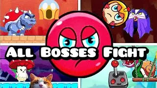 Ball V Red Boss Challenge | All Bosses Fight | Android Gameplay #BallV #Redball #allbossesfight