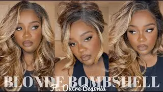 ✨GIVEAWAY✨ PERFECT  BLONDE WIG FOR WOC | OUTRE BEGONIA LACE FRONT SYNTHETIC WIG (CLOSED)
