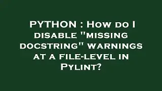 PYTHON : How do I disable 