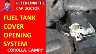 How works Toyota Fuel Tank Cover opening system. Corolla, Camry, RAV4, Prius. Years 2000 to 2022