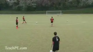 Soccer Drills - Shooting 8 - Pass Pass and Shoot