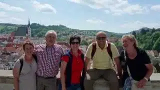 Krumau mit der Eisenbahn erkundet.