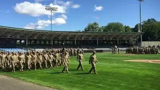 1-102d Infantry Change of Command Pass In Review
