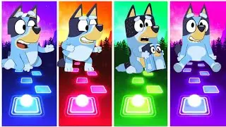 BLUEY 🆚 BINGO 🆚 ROBO BINGO 🆚 BLEUY MOVE MUSIC 🎼🎶 TILES HOP EDM RUSH GAME 