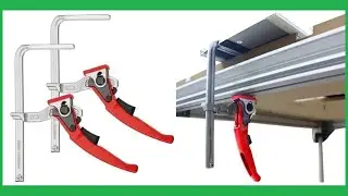Rail Clamp MFT Clamp for MFT Table and Guide Rail System Woodworking Clamp