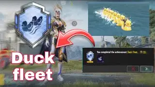 how to complete the duck fleet achievement in pubg | duck fleet achievement