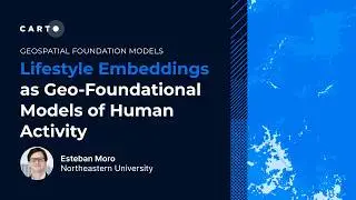Lifestyle Embeddings as Geo-Foundational Models of Human Activity