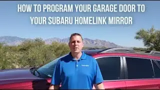 How To Program Your Garage Door To Your Subaru Homelink Mirror | Trent The Car Guy