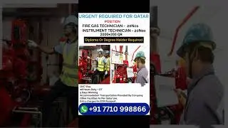 Instrument technician job in Qatar || #shorts #qatar #gulfjobs
