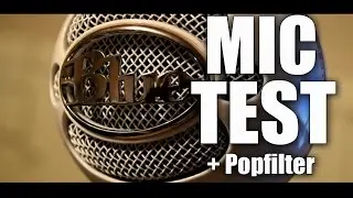 Blue SnowBall  Microphone TEST with Popfilter and Voicemeter
