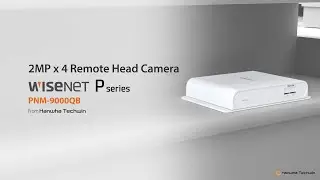 Wisenet PNM-9000QB (4 x 2MP) Remote Head Camera