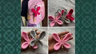 Crochet Beginner Friendly Dragon Fly Keychain//Fast and Easy 10 Minute Crochet Ideas