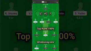 TEAM RANK #1India vs South Africa T201 BEST TEAM PREDICTION | DREAM 11 grand league winning tips T20