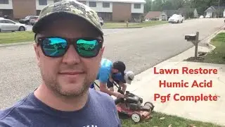 Lawn Restore of a terrible lawn. Bermuda scalp, Humic Acid, Pgf Complete.