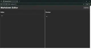 Markdown Editor using React
