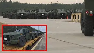 US Soldiers receive new JLTV ( Joint Light Tactical Vehicles ) on Fort Stewart, Georgia