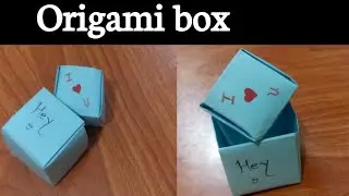 Origami box|paper folding box|Easy box making tutorial